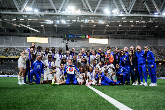 Players of France celebrate