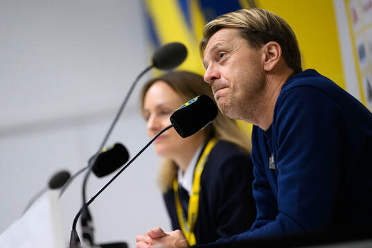 Head coach Tony Gustavsson of Sweden