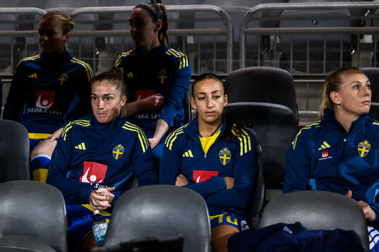 Filippa Angeldahl, Rosa Kafaji and Stina Blackstenius of