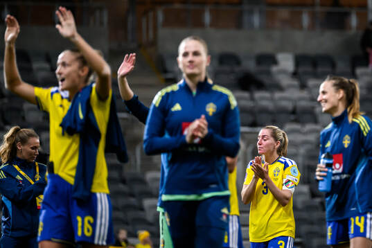Linda Sembrant of Sweden looks dejected