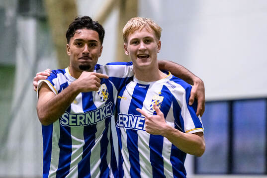 IFK Göteborgs Haydar Sultan och Markus Jarl jublar