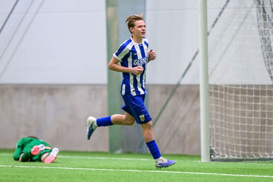 IFK Göteborgs Malte Hallingsjö jublar
