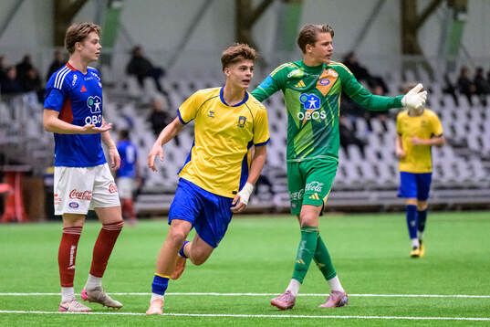 Bröndbys Tobias Ekstrand jublar