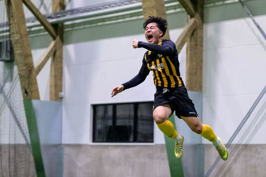 Hammarbys Akira Imamura jublar