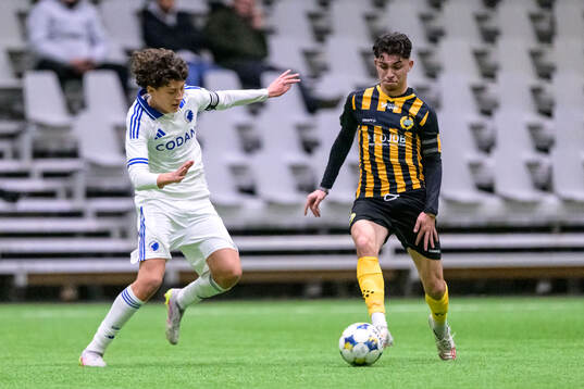 FC Köpenhamns Jamil Koch och Hammarbys Avram Cardoso Da