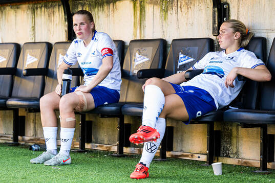 Kristine Hustveit Nybru of Haugesund looks dejected