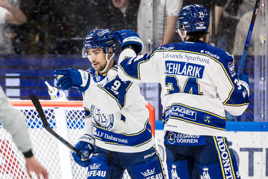 Leksands Gabriel Fortier jublar