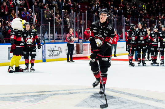 Malmö Redhawks William Von Barnekow jublar