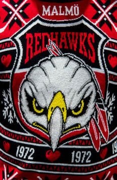 Jultröja med Malmö Redhawks emblem