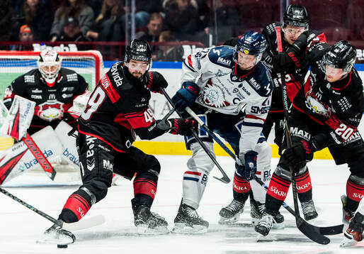 Malmö Redhawks Seth Barton och Linköpings Christoffer Ehn