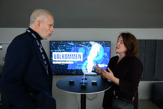 Deltagare vid ett mingel