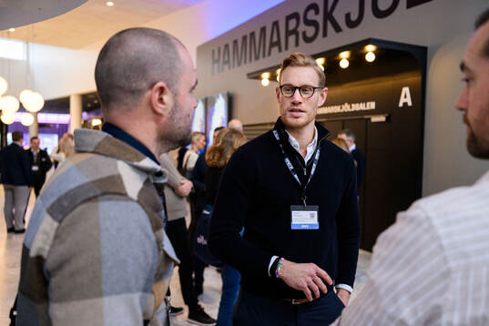 Kristian Skarphagen, Gameday Group vid ett mingel