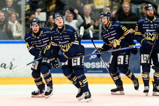 HV71s Hugo Pettersson jublar