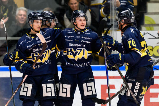 HV71s Hugo Pettersson jublar