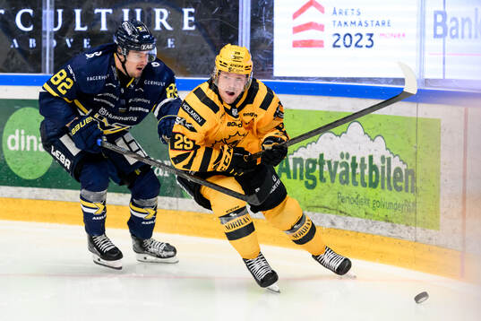 HV71s Santeri Hatakka och Skellefteås Mikkel Aagaard