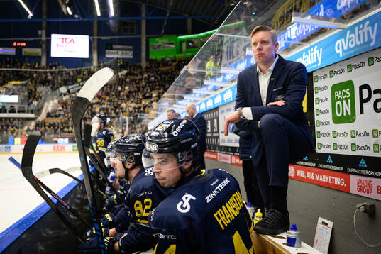 HV71s tränare Anton Blomqvist