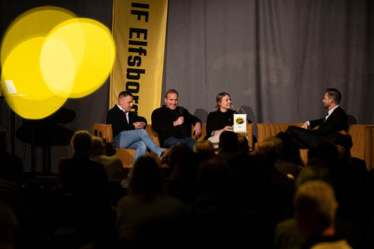 Andreas Klarström, Tobias Edenvik och Jenny Holm i