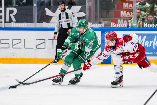 Rögles Lubos Horky och Timrås Eddie Genborg