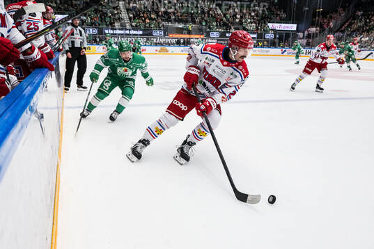 Rögles Leon Bristedt och Timrås Per Svensson