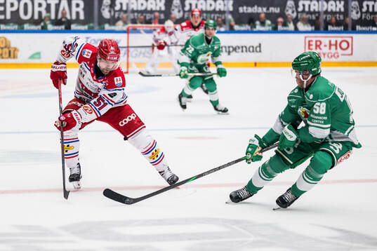 Timrås Anton Lander och Rögles Filip Johansson