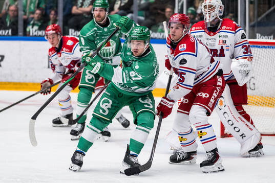 Rögles Leon Bristedt och Timrås Linus Nässén
