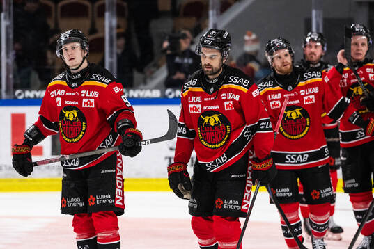 Luleås Pontus Andreasson och Frederic Allard deppar