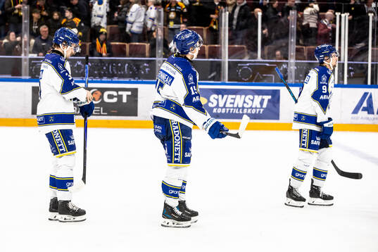 Leksands Fred Nilsson och Max Veronneau och Gabriel Fortier