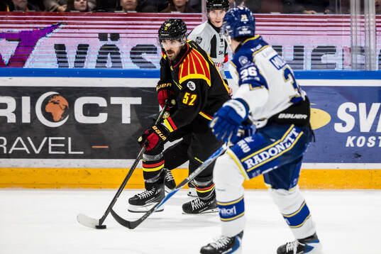 Under ishockeymatchen i SHL mellan Leksand och Brynäs