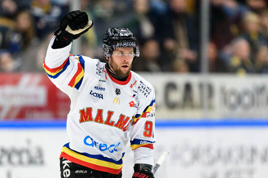 Malmö Redhawks Carl Persson jublar