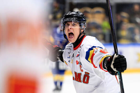 Malmö Redhawks Fredrik Händemark jublar