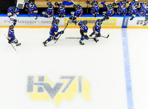 HV71s spelare jublar