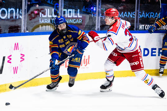 Djurgårdens Viggo Björck och Alfons Freij