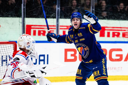 Djurgårdens Anton Frondell jublar