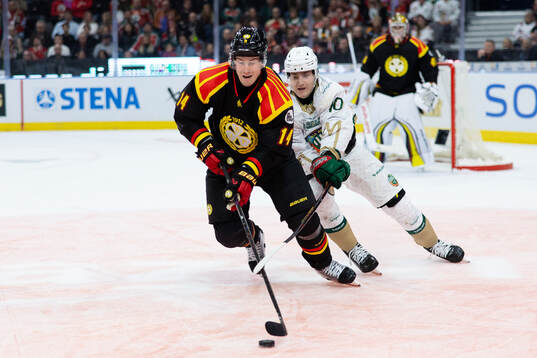 Brynäs Robert Hägg och Frölundas Jacob Peterson