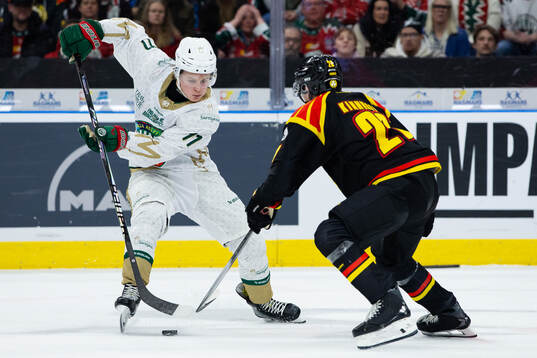 Frölundas Ivar Stenberg och Brynäs Johannes Kinnvall
