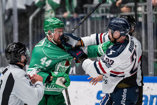 Rögles Calvin De Haan och Linköpings Robin Kovacs
