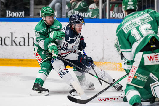 Rögles Filip Johansson och Linköpings Loke Krantz