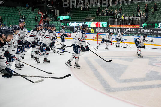 Linköpingsspelarna jublar