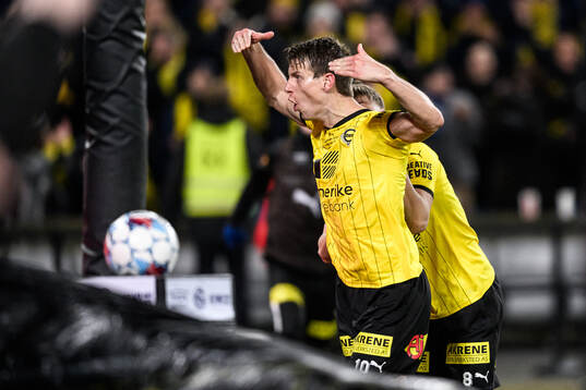Thomas Lehne Olsen of Lillestrøm celebrates