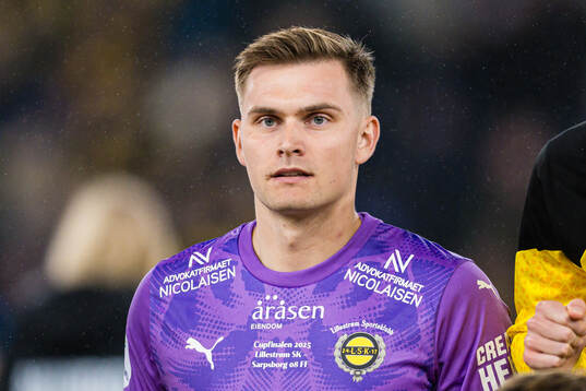 Goalkeeper Mads Hedenstad Christiansen of Lillestrøm