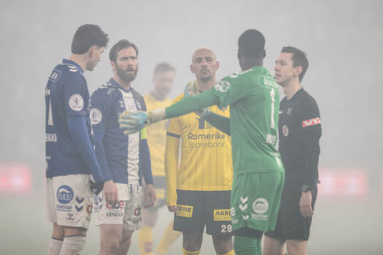 Jo Inge Berget of Sarpsborg 08 and Ruben Gabrielsen of