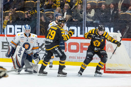 Växjös målvakt Adam Åhman deppar