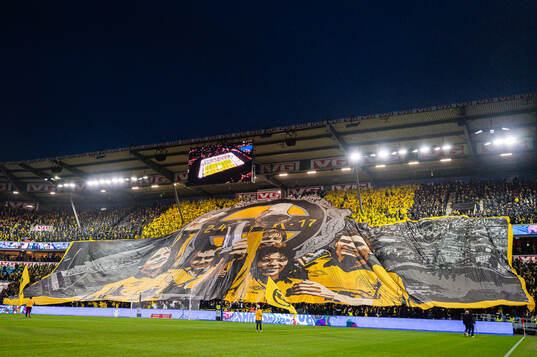 Spectators in the stands