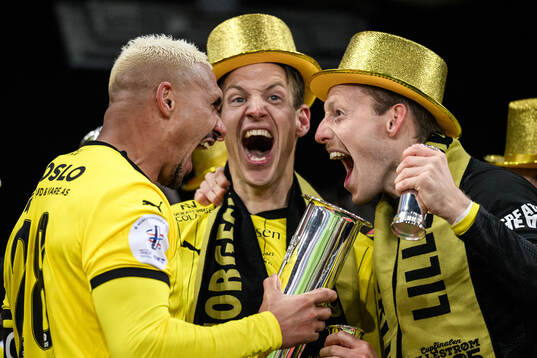 Ruben Gabrielsen and Thomas Lehne Olsen of Lillestrøm