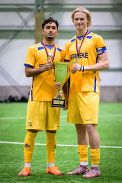 IFK Göteborgs Haydar Sultan och Axel Sjöström Falk jublar