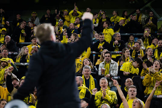 Spectators in the stands
