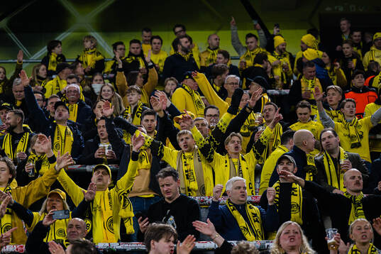 Spectators in the stands