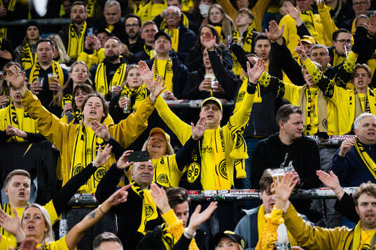 Spectators in the stands