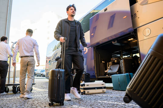 Bläddra bland fler bilder av Football, Europa League, Malmö FF, Arrival