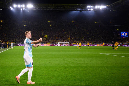 Jens Petter Hauge of Bodø/Glimt celebrates